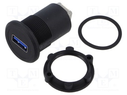 Adapter; USB A socket,USB B socket; USB 3.0; Thread: M22; 1÷10mm