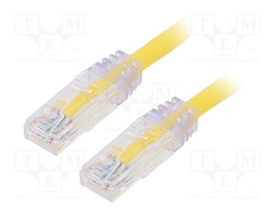 Patch cord; TX6™ PLUS,U/UTP; 6; stranded; Cu; LSZH; yellow; Len: 5m