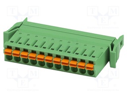 PCB connector, nominal cross section: 1.5 mm2, color: green,