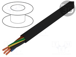 Wire; HELUPOWER® 1000; stranded; Cu; 5G6mm2; PVC; black; 0.6/1kV