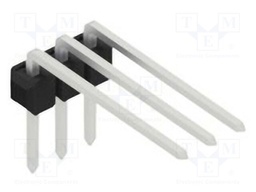 Connector: pin strips; pin header; male; PIN: 3; 2.54mm; THT; 1x3
