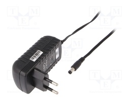 Power supply: switched-mode; 9VDC; 2A; Out: 5,5/2,1; 18W; Plug: EU