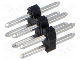 Connector: pin strips; pin header; male; PIN: 6; 2mm; THT; 2x3; 100V
