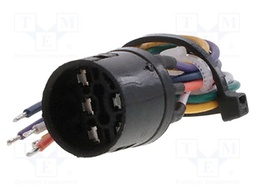 Contact block; Leads: cables; 140mm; PVP; Body dim: Ø17.6x16mm