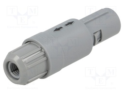 Connector: circular; Series: P; plug; male; soldering; for cable