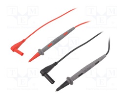 Test acces: kit; 4mm angled banana plug-test probe; black,red
