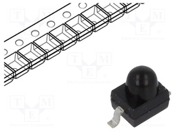 PIN photodiode; 940nm; 870-950nm; 30°; Mounting: SMD; Lens: black