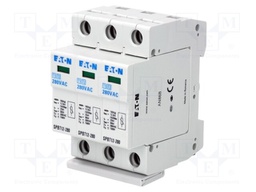 Surge arrestor; Type 1+2; Poles: 3; 280VAC; Mounting: DIN; -40÷70°C