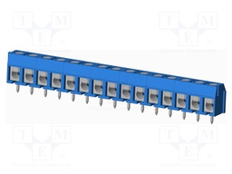 Connector: PCB terminal block; terminal; Plating: tinned; on PCBs