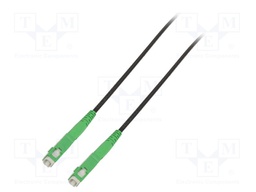 Fiber patch cord; both sides,SC/APC; 100m; LSZH; black