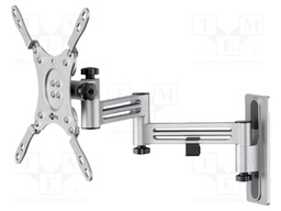 LCD/LED holder; silver; adjustable,folding,tiltable; 15kg