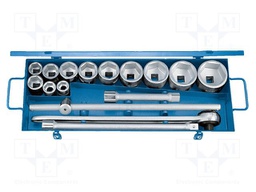 Wrench-set; 12-angles,rattle,socket bits,socket spanner; 3/4"