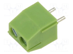 PCB terminal block; angled 90°; 3.5mm; ways: 2; on PCBs; terminal