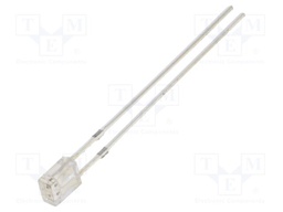 LED; yellow; rectangular; 2x3x4mm; bipolar; 500÷750mcd; 100°; 20mA
