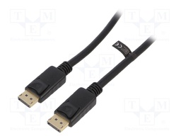 Cable; DisplayPort 1.4; DisplayPort plug,both sides; 2m; black