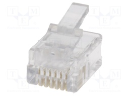 Plug; RJ12; PIN: 6; Layout: 6p6c; IDC,crimped; for cable