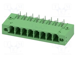 PCB headers, nominal cross section: 6 mm?, color: green, nom