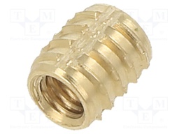 Threaded insert; brass; M3; BN: 37915; L: 5.25mm; TRISERT®