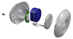 Shelly Button + Shelly 1; Wifi juhitav relee nupplülitiga; valge