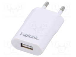 Power supply: switching; mains,plug-in; 5VDC; 1A; 5W; Out: USB A