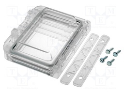 Inspection windows; polycarbonate; 96x77x25mm; IP54