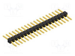 Connector: pin strips; pin header; male; PIN: 19; 2.54mm; SMT; 1x19