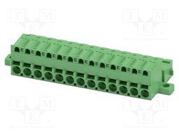 PCB connector, nominal cross section: 2.5 mm2, color: green,