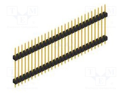 Connector: pin strips; pin header; male; PIN: 28; 2.54mm; THT; 1x28