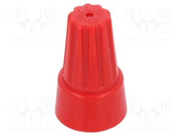 Close end; 22AWG÷8AWG; screwed; red; max.105°C