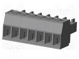 Connector: pluggable terminal block; plug; female; straight; grey