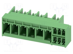 PCB hybrid header, nominal cross section: 6 mm?, color: gree