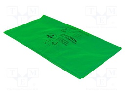 Waste bag; ESD; 450x735x990mm; Thk: 32.5um; 110l; 100pcs; green
