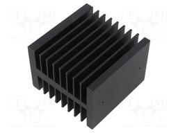 Heatsink: extruded; H; black; L: 70mm; W: 50mm; H: 69mm; aluminium