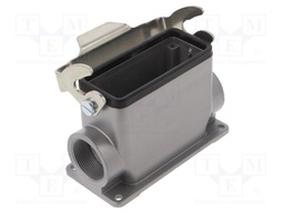 Enclosure: for HDC connectors; C146; size E16; with latch; high