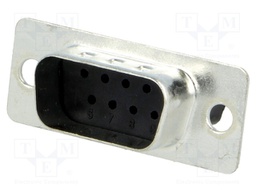 D-Sub; PIN: 9; plug; male; w/o contacts; for cable; 250V