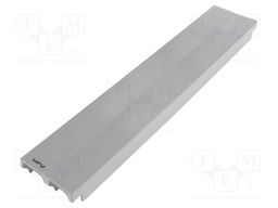 Stopper; 2U; grey; Standard: 19"