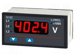 Meter: voltmeter; digital,mounting; three-phase,3-wire,4-wire