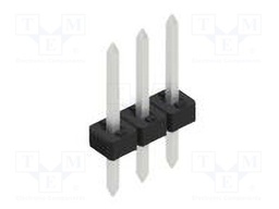 Connector: pin strips; pin header; male; PIN: 3; 2mm; THT; 1x3; 100V