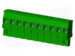 Connector: pluggable terminal block; plug; female; angled 90°