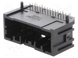 Connector: automotive; Mini50; socket; male; PIN: 34; tinned; THT