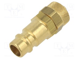 Connector; connector pipe; 0÷35bar; brass; NW 7,2,hose 4x6mm