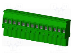 Connector: pluggable terminal block; plug; female; angled 90°