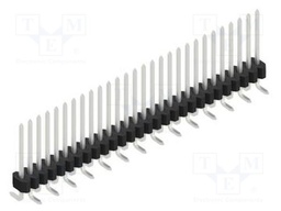 Connector: pin strips; pin header; male; PIN: 28; 1.27mm; SMT; 1x28