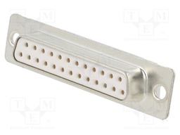 D Sub Connector, DB25, Standard, Receptacle, FCI D Series, 25 Contacts, DB, Solder Cup