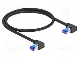 Patch cord; S/FTP; Cat: 6a; RJ45 right angled plug,both sides