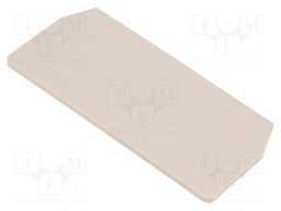 End/partition plate; Application: ZDU1.5/3AN; beige; wemid