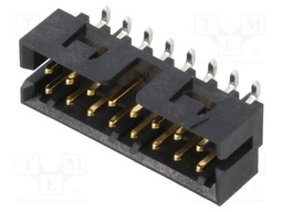 MGrid Hdr Shrd SMT/Slot/Pg .38AuLF 16Ckt