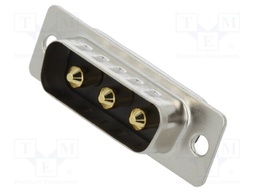 Special D-Sub; PIN: 3; plug; male; on PCBs; THT; MHCD; 240V