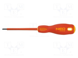 Screwdriver; insulated; Pozidriv®; PZ1; Blade length: 80mm; 1kVAC