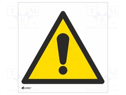 Safety sign; warning; Mat: PVC; W: 200mm; H: 200mm